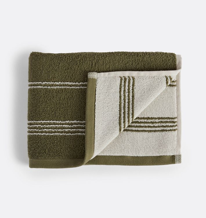 Striped Turkish Cotton - Oversized Hand Towel – peony + olive