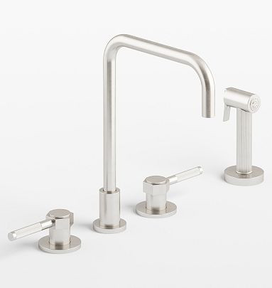 Sutton Widespread Kitchen Faucet with Sprayer | Rejuvenation