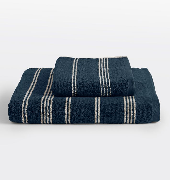 BY JAPAN + SyuRo Set of Two Small Organic Cotton-Terry Bath Towels for Men