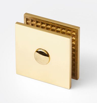 Wall-mount golden porcelain roll holder