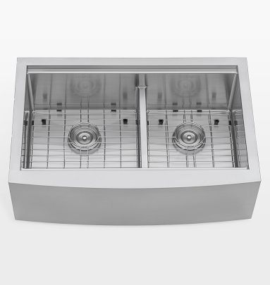 Verona Double Apron Workstation Kitchen Sink Rejuvenation   Verona Double Apron Workstation Kitchen Sink M 