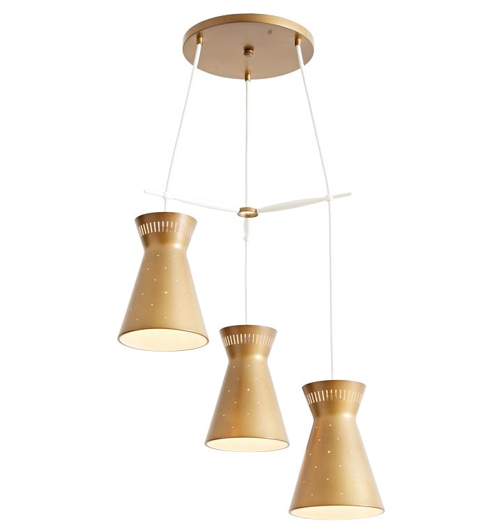 Mid-Century 3-Light Pendant