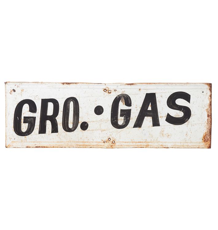 Gro-Gas Painted Wooden Sign