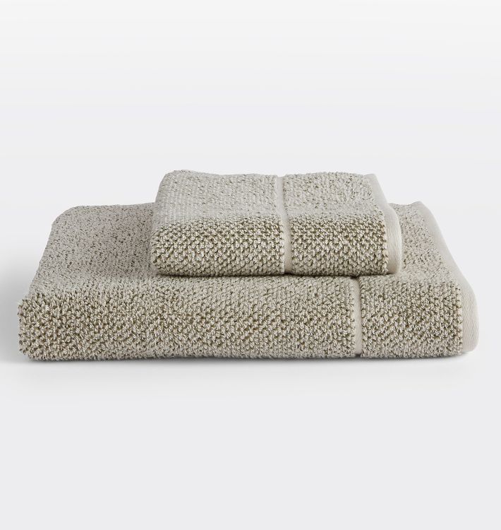 Blomus Riva Organic Terry Cloth Hand Towels Set of 2