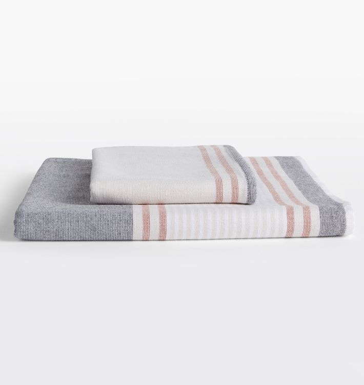Striped Organic Terry Turkish Towels