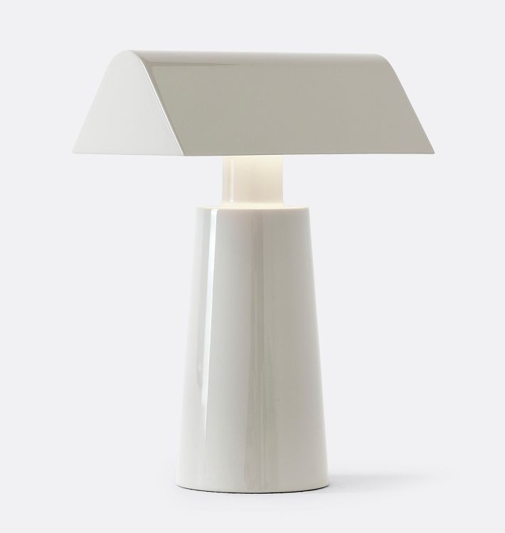 OPEN BOX: Caret Rechargeable LED Table Lamp, Silk Grey