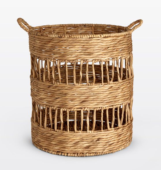 Lacey Round Woven Basket