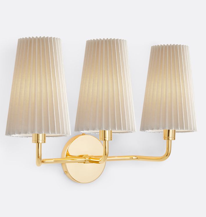 Ansel Triple Sconce with Shade