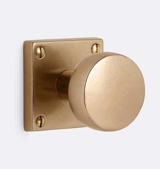 BESTTEN Privacy Door Knob with Removable Latch Plate, Geneva