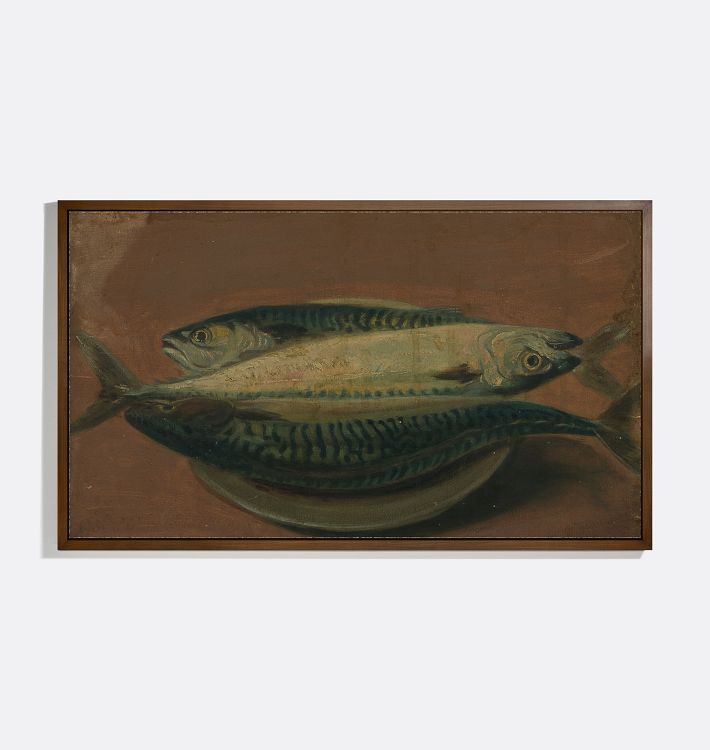 Still Life With Fish Framed Reproduction Wall Art Print