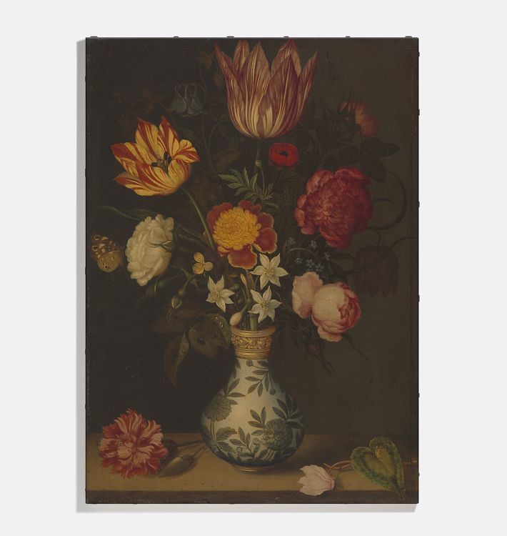 Still Life With Flowers In A Wan-Li Vase Reproduction Wall Art Print