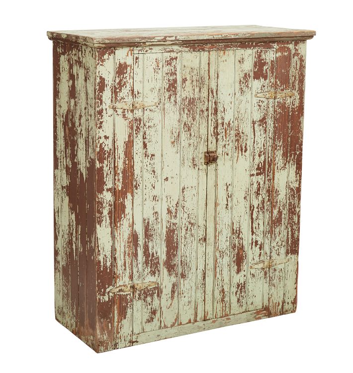 Perfectly Weathered 2-Door Vintage Storage Cabinet
