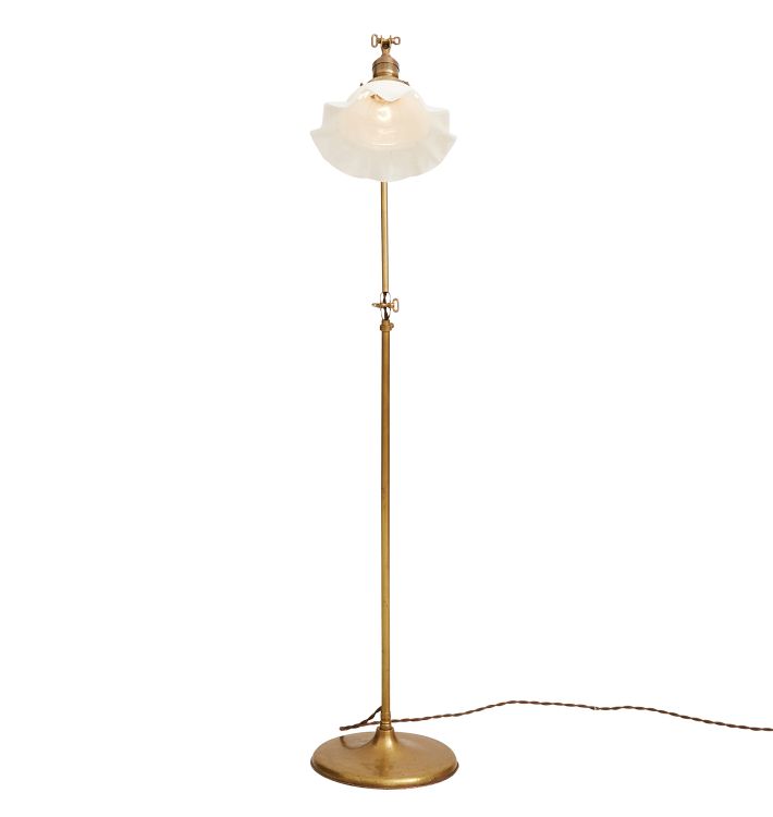 Vintage Articulating Brass Floor Lamp