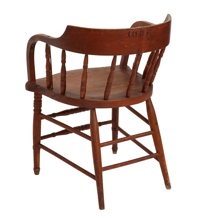 Barrel back dining discount chair restoration hardware