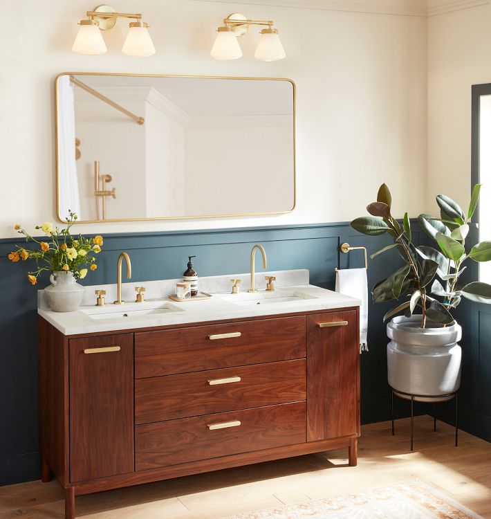 Double Drawers Bathroom Vanity - Mirrorwalla