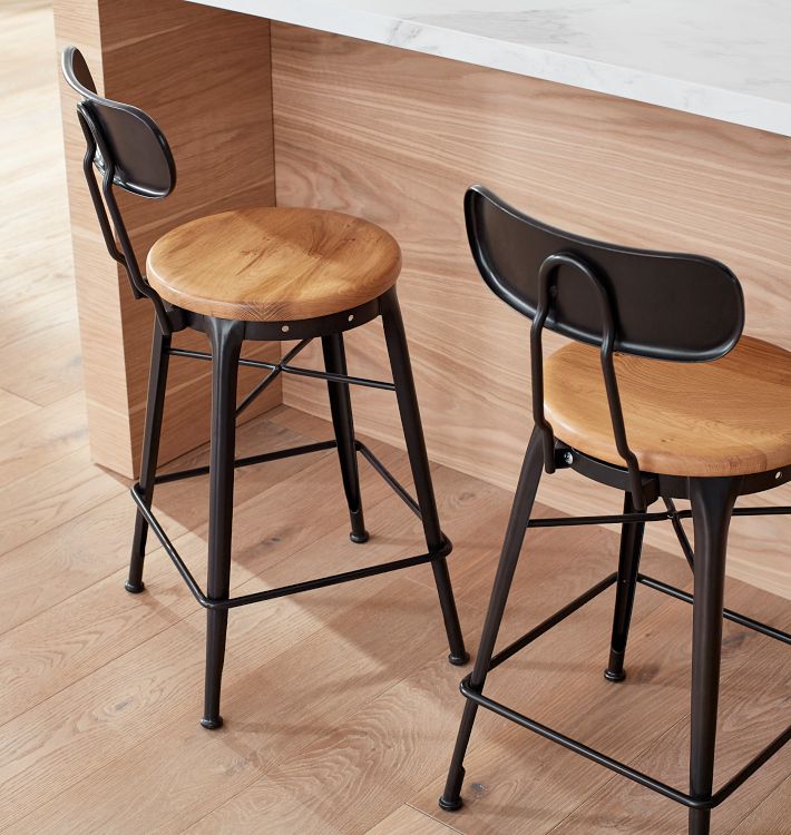 Cobb Counter Stool with Back Rejuvenation