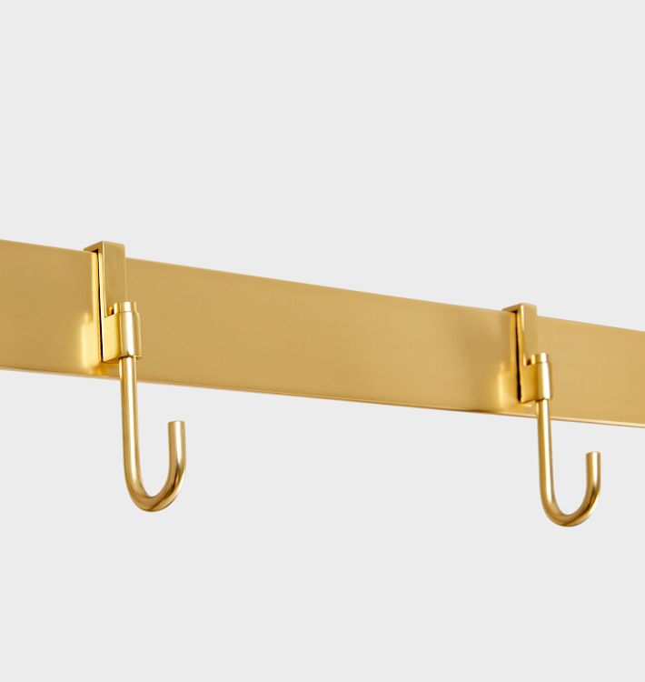 Brass pot rack online bar