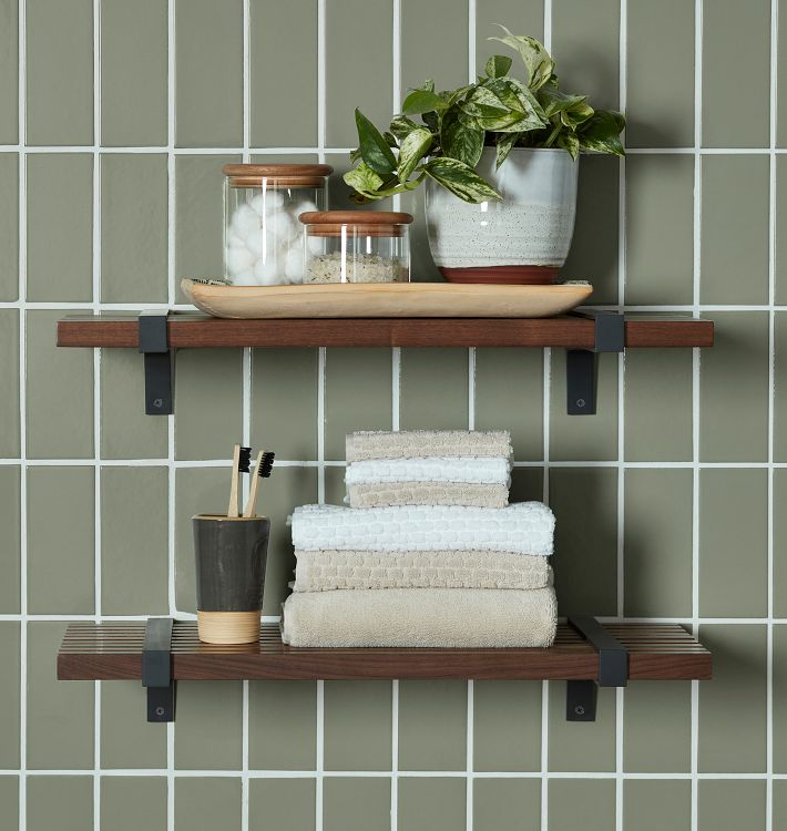  PLAFOPE Collapsible Shelf 8 pcs Wall Rack on Bathroom