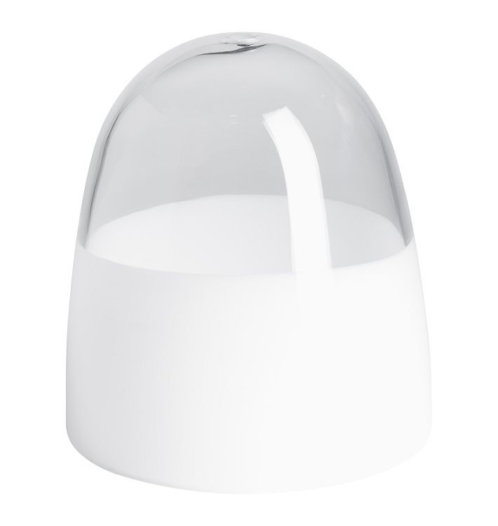 Haleigh Replacement Bell Shade, Clear &amp; Opal Split - 12&quot;