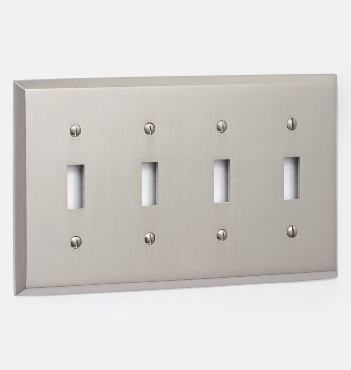 Lewis Quad Toggle Switchplate