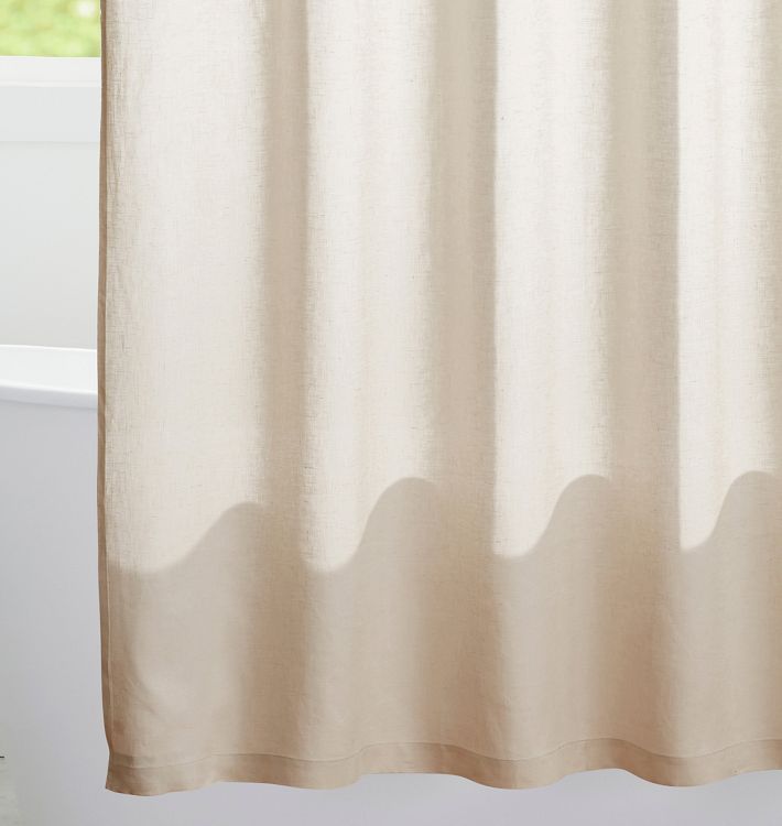 Belgian Linen Shower Curtain