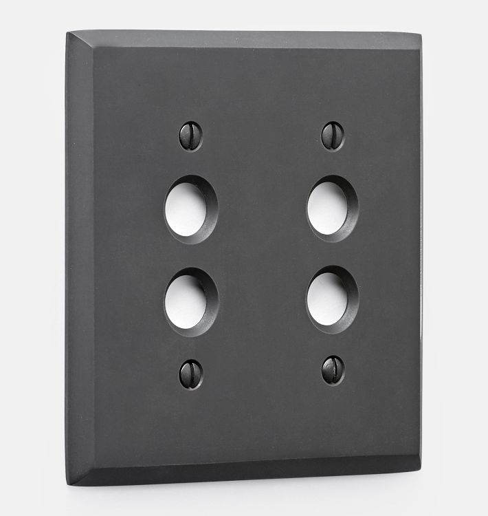 Lewis Double Push-Button Switchplate