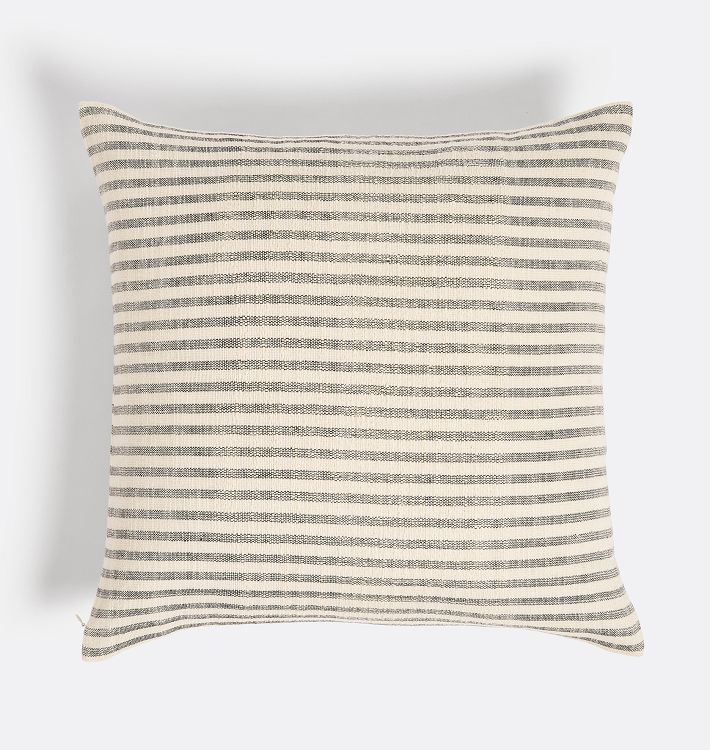Woven Cotton Striped Pillow Cover