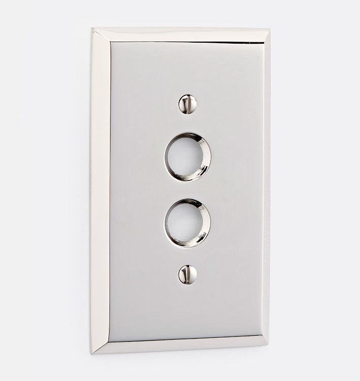 Lewis Single Push-Button Switchplate
