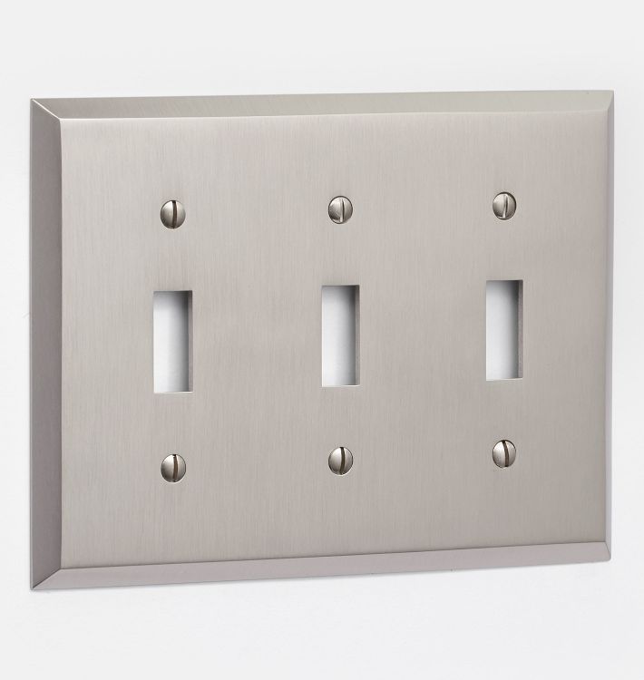 Lewis Triple Toggle Switchplate