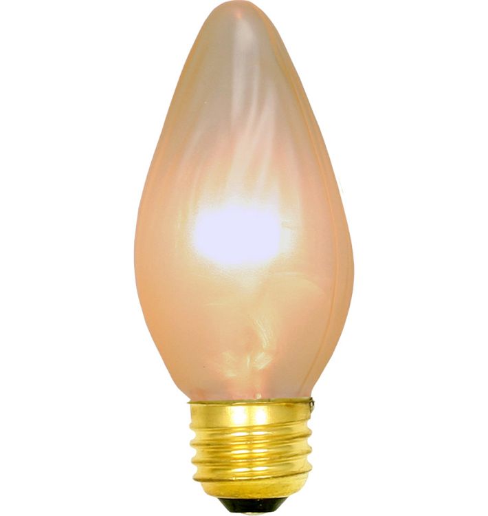 25W Gold Painted Flame Bulb