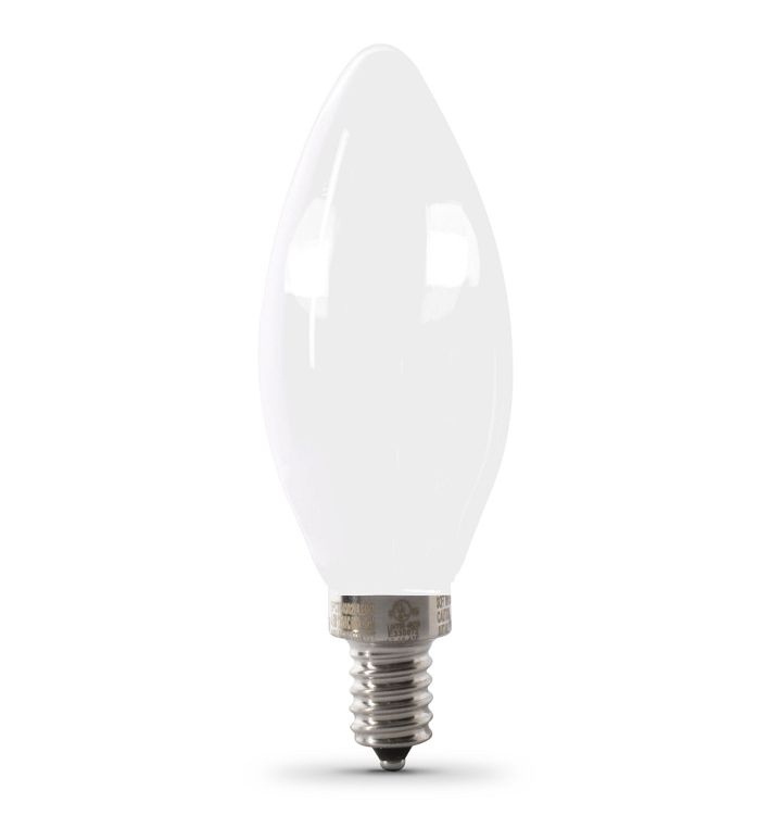 FEIT LED Filament B10 Frosted 3.3W 40We Bulb 2 Pack
