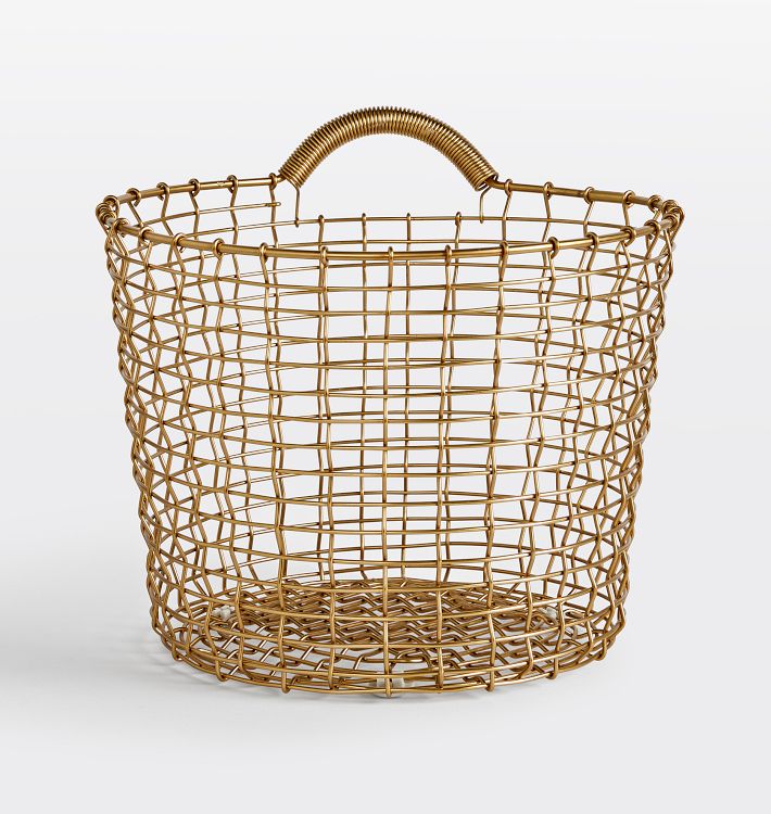 Korbo Handmade Brass Wire Basket