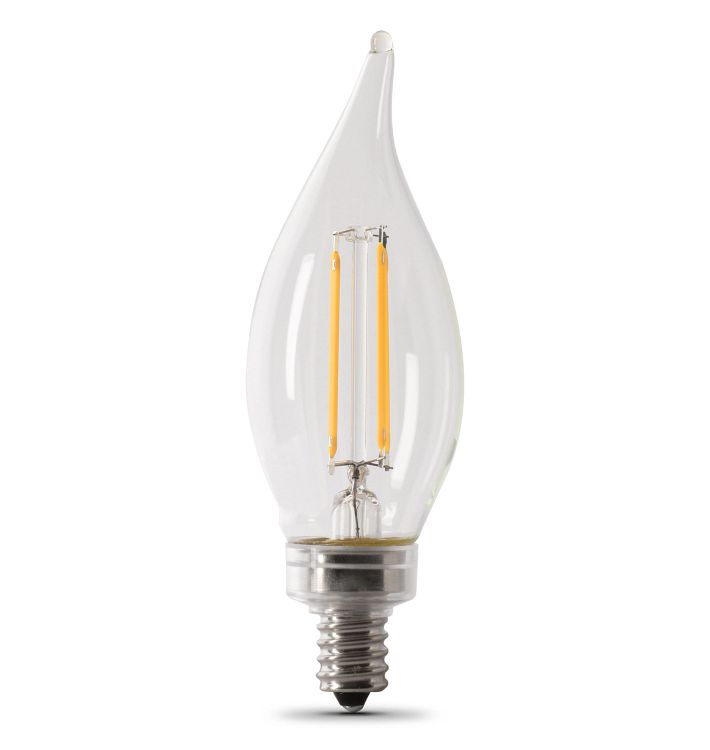 FEIT LED Filament CA10 Clear 3.3W 40We Bulb
