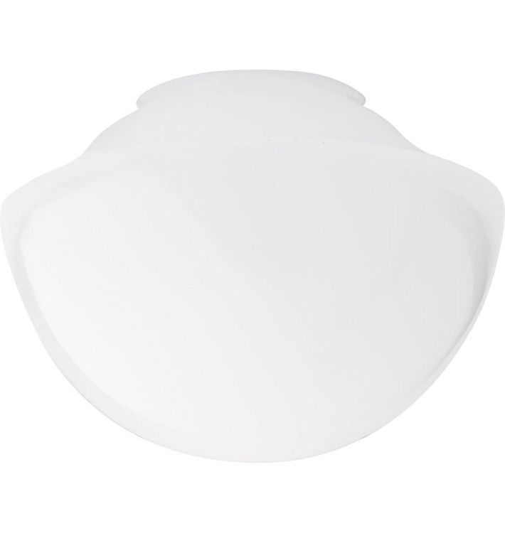 Domed 8-1/2&quot; Opal Schoolhouse Shade