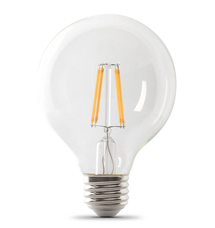FEIT LED Filament G25 Clear 5.5W 60We Bulb