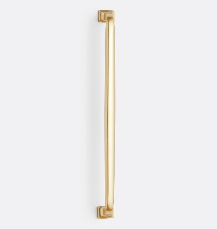 OPEN BOX: Vernon Offset Appliance Pull, 12&quot; - Aged Brass