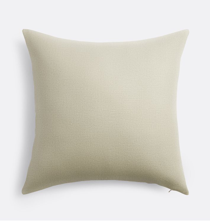 OPEN BOX: Solid Linen Pillow Cover - 20&quot; x 20&quot;, Warm Grey