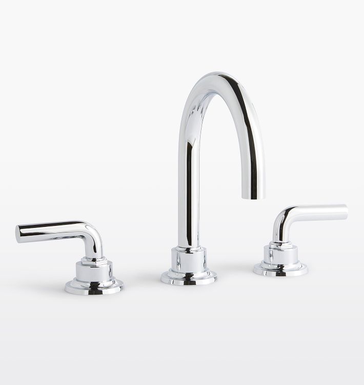 Descanso Tall Spout Smooth Lever Widespread Bathroom Faucet