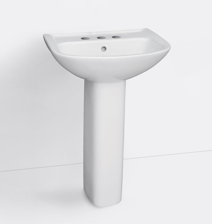 White enamel retro basin - online purchase