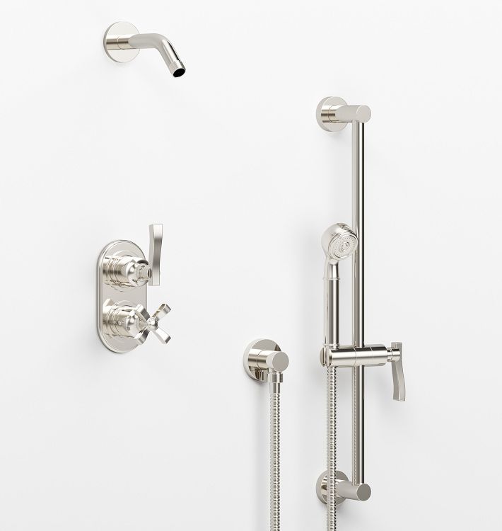 Rigdon Lever Handle Thermostatic Shower Set With Handshower