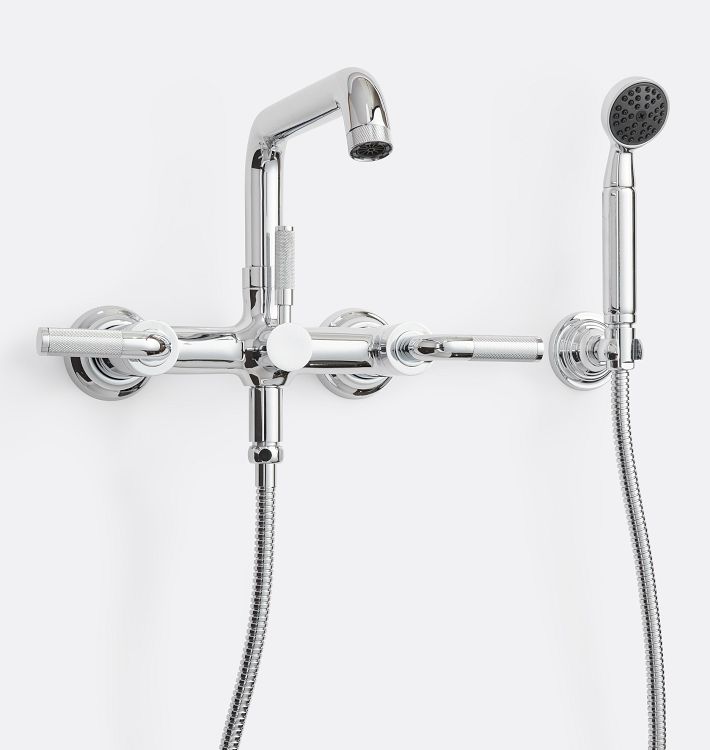Descanso Wall Mounted Tub Filler With Handshower