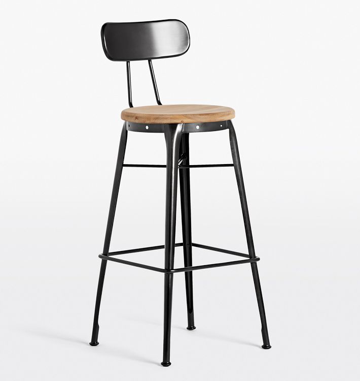 Cobb Indoor/Outdoor Bar Stool with Back