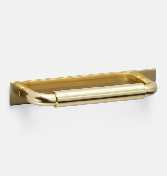 West Slope Drawer Pull with Rectangle Backplate