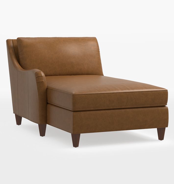 Vailer Leather Chaise Sectional Component