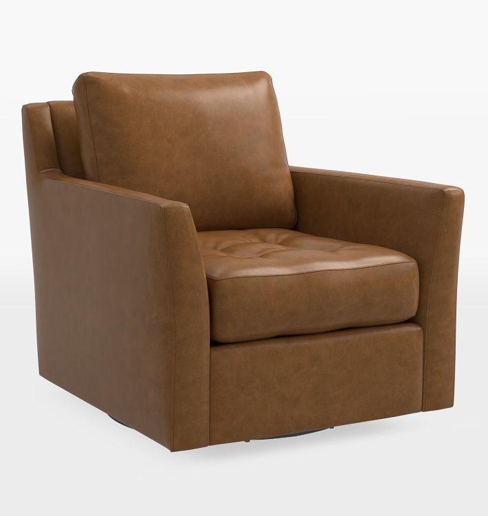 Hastings Leather Swivel Chair