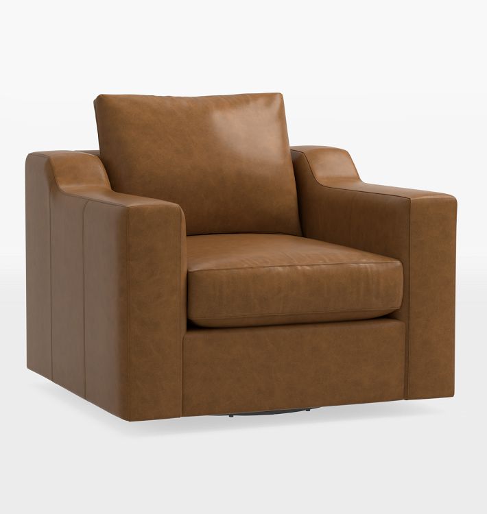 Sublimity Leather Swivel Chair