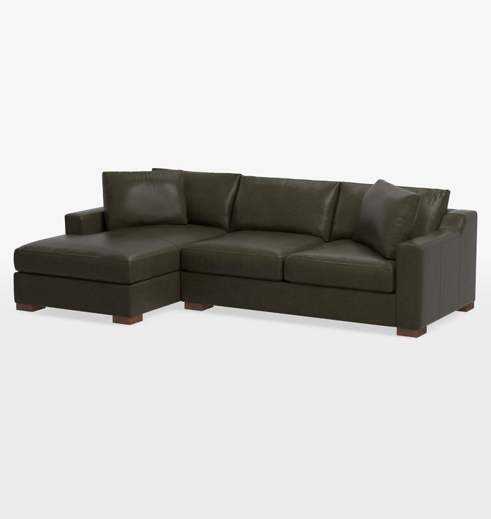 Sublimity Leather 2-Piece Chaise Sofa