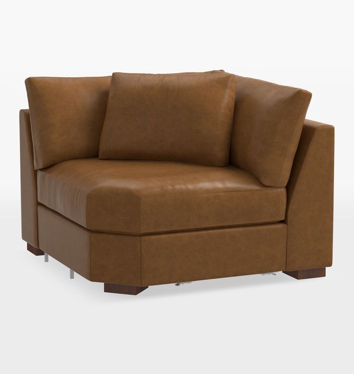Wrenton Leather Wedge Corner Sectional Component
