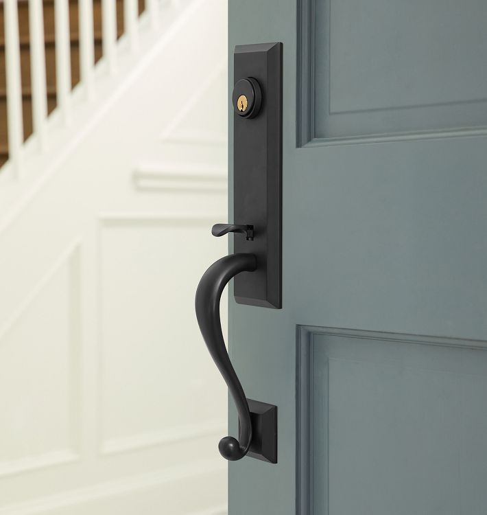 Putman Exterior 2-1/4 Brass Knob Tube Latch Door Set with Level Bolt, Smart  home technology