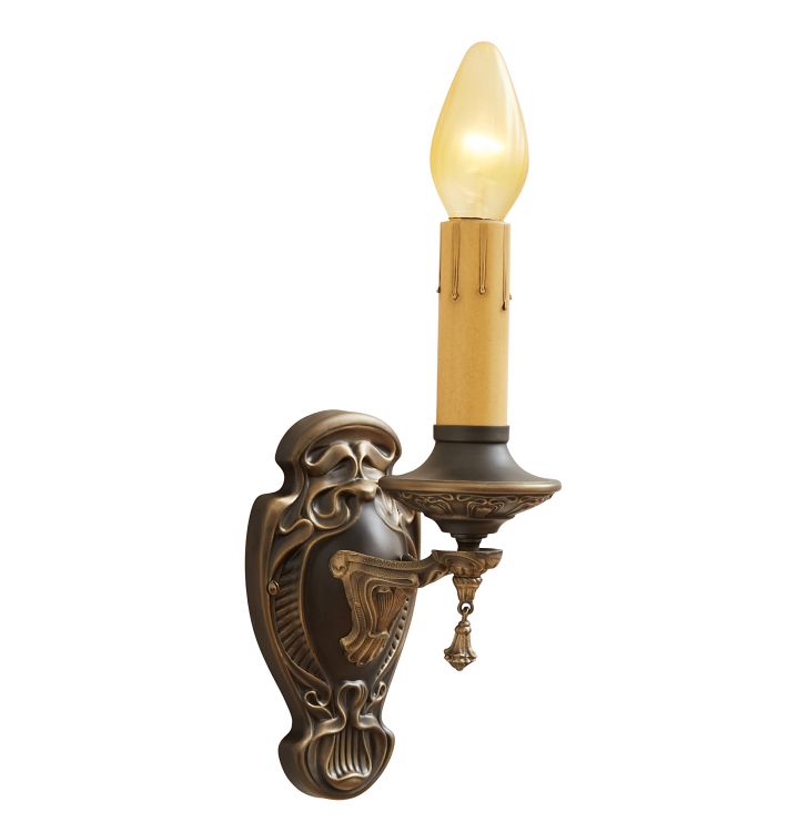Vintage Classical Revival Candle Sconce